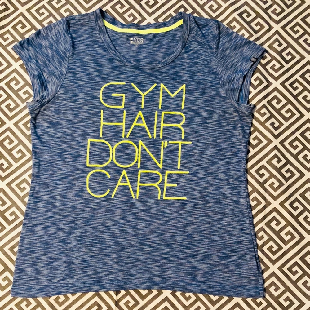 EVCR| Multi-Color "GYM HAIR DON'T CARE" Shirt